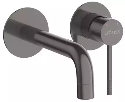 Смеситель для раковины «Cezares» RELAX-BLI2-1-GM-W0 оружейная сталь