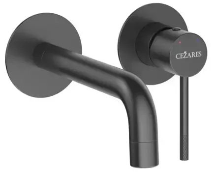 Смеситель для раковины «Cezares» RELAX-BLI2-1-NOP-W0 чёрный матовый