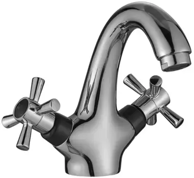 Смеситель для раковины «Decoroom» DR51011-Black хром/чёрный