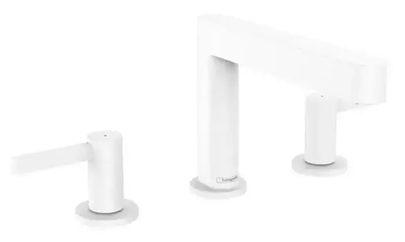 Смеситель для раковины «Hansgrohe» Finoris 76033700 с донным клапаном белый матовый