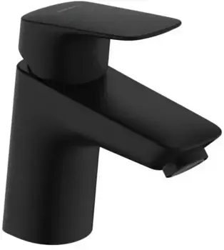 Смеситель для раковины «Hansgrohe» Logis 71070670 с донным клапаном чёрный матовый