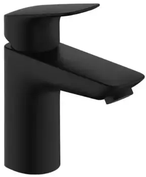 Смеситель для раковины «Hansgrohe» Logis 71100670 с донным клапаном чёрный матовый