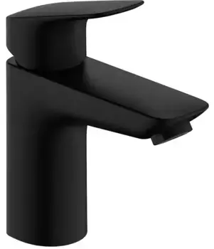 Смеситель для раковины «Hansgrohe» Logis 71107670 с донным клапаном чёрный матовый