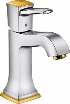 Смеситель для раковины «Hansgrohe» Metropol Classic 31300090 с донным клапаном хром/золото