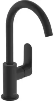 Смеситель для раковины «Hansgrohe» Rebris S 72536670 с донным клапаном чёрный матовый