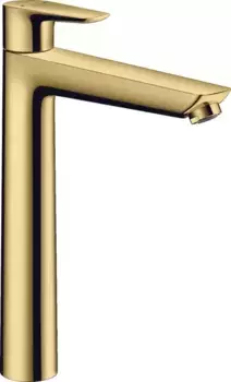 Смеситель для раковины «Hansgrohe» Talis E 71716990 с донным клапаном полированное золото
