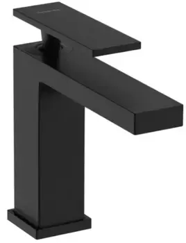 Смеситель для раковины «Hansgrohe» Tecturis E 73010670 с донным клапаном чёрный матовый
