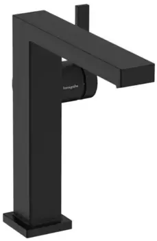 Смеситель для раковины «Hansgrohe» Tecturis E 73040670 с донным клапаном чёрный матовый