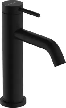 Смеситель для раковины «Hansgrohe» Tecturis S 73310670 с донным клапаном чёрный матовый