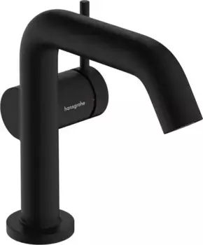 Смеситель для раковины «Hansgrohe» Tecturis S 73320670 с донным клапаном чёрный матовый