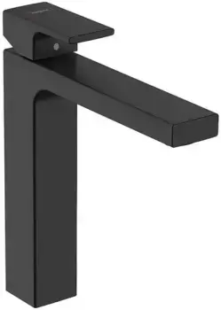 Смеситель для раковины «Hansgrohe» Vernis Shape 71562670 с донным клапаном чёрный матовый
