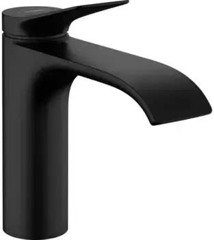 Смеситель для раковины «Hansgrohe» Vivenis 75020670 с донным клапаном чёрный матовый