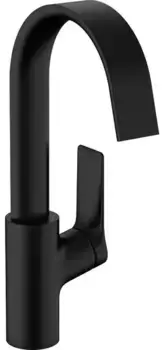 Смеситель для раковины «Hansgrohe» Vivenis 75030670 с донным клапаном чёрный матовый