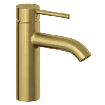 Смеситель для раковины «Kludi» Bozz 38288N076 с донным клапаном брашированное золото