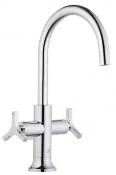 Смеситель для раковины «Kludi» Nova Fonte 201180539 Deco с донным клапаном хром