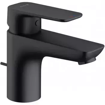 Смеситель для раковины «Kludi» Pure&Style 403823975 с донным клапаном чёрный матовый