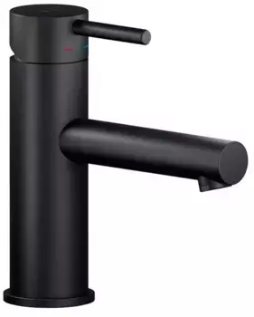 Смеситель для раковины «Nobili» Live LV00418/3BM с донным клапаном чёрный матовый