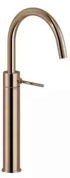 Смеситель для раковины «Nobili» Velis VE125168/2RCP с донным клапаном красное золото