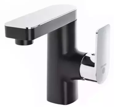 Смеситель для раковины «OneLife» P08-021b чёрный матовый/хром