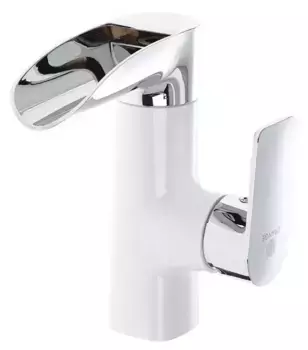 Смеситель для раковины «OneLife» P08-921w белый/хром