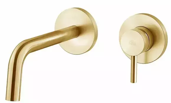 Смеситель для раковины «Paffoni» Light LIG006HGSP70 медовое золото брашированное