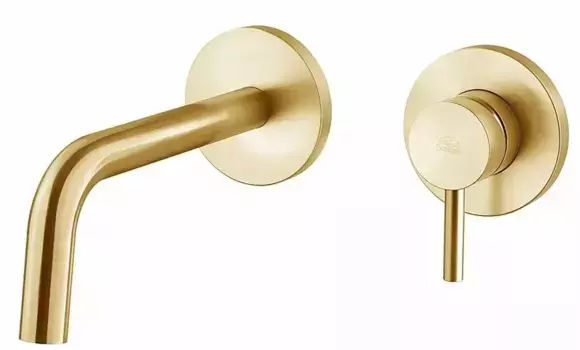 Смеситель для раковины «Paffoni» Light LIG007HGSP70 медовое золото брашированное