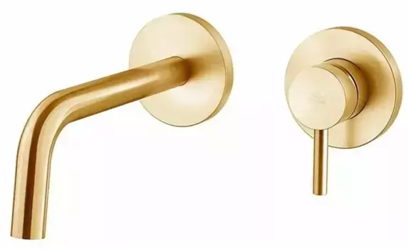 Смеситель для раковины «Paffoni» Light LIG105HGSP70 медовое золото брашированное