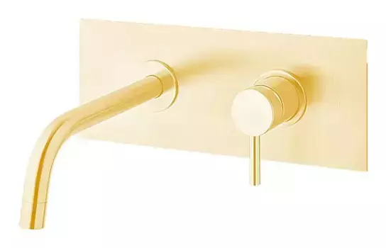 Смеситель для раковины «Paffoni» Light LIG106HGSP медовое золото брашированное