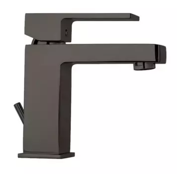 Смеситель для раковины «Paini» Dax-R 84PZ211R с донным клапаном чёрный матовый