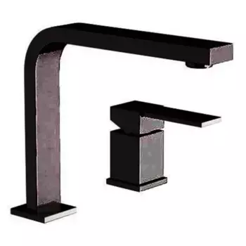 Смеситель для раковины «Remer» Qubica Q57NO чёрный матовый