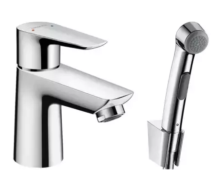 Смеситель для раковины с гигиеническим душем «Hansgrohe» Talis E 71729000 хром