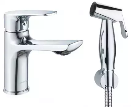 Смеситель для раковины с гигиеническим душем «Swedbe» Venado 1660 хром