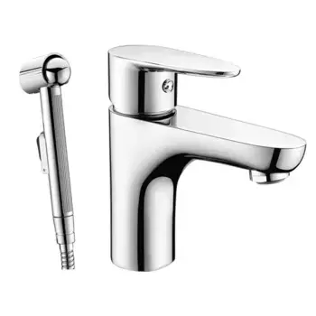 Смеситель для раковины с гигиеническим душем «WasserKRAFT» Leine 3508 хром