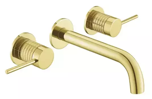 Смеситель для раковины «Vincea» Groove VBFW-4G1BG4 брашированное золото