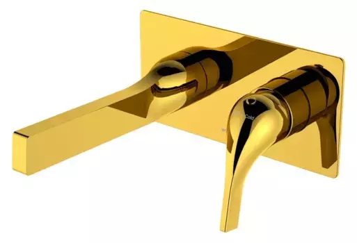 Смеситель для раковины «WasserKRAFT» Sauer 7130 золото