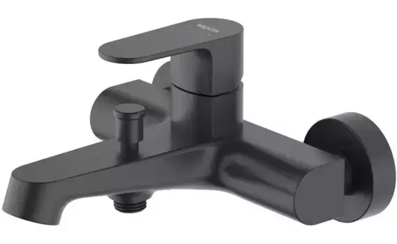 Смеситель для ванны «Акватек» Оберон AQ1240MB чёрный матовый