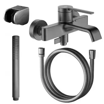 Смеситель для ванны «Azario» Vincente AZ-VRZ238326AJ графит