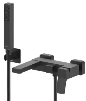 Смеситель для ванны «Bossini» Aki Z00726.073 чёрный матовый