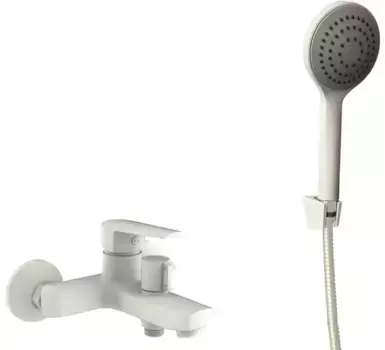 Смеситель для ванны «ESKO» Lagos White LG54W белый