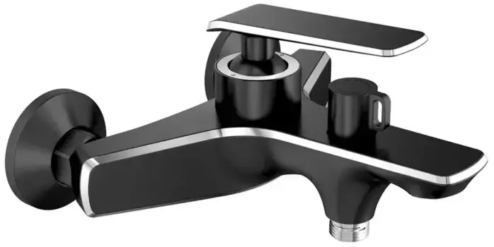 Смеситель для ванны «Haiba» HB60548-7 чёрный/хром