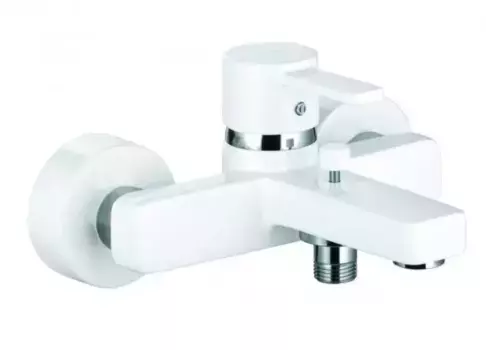 Смеситель для ванны «Kludi» Zenta 386709175 белый/хром