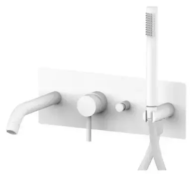 Смеситель для ванны «Paffoni» Light LIG001BO белый матовый