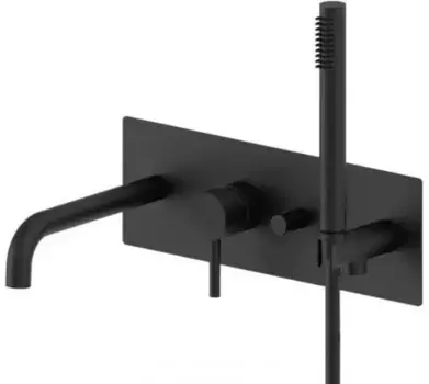 Смеситель для ванны «Paffoni» Light LIG001NO чёрный матовый