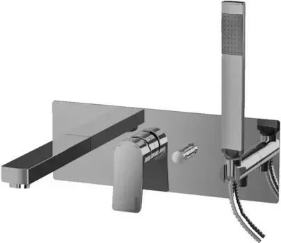 Смеситель для ванны «Paffoni» Tilt TI001ST сталь