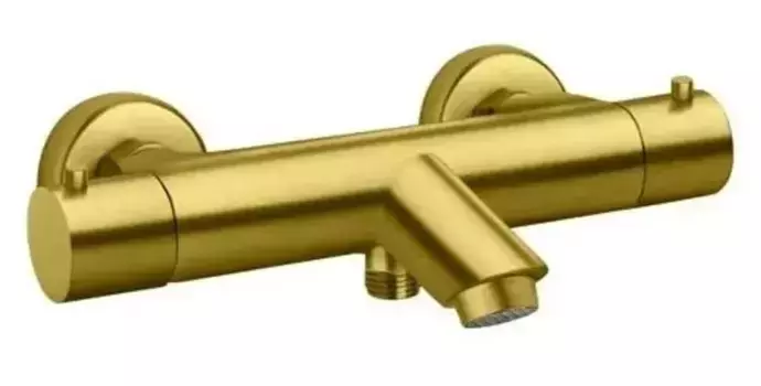 Смеситель для ванны «Paini» Cox 78PJ111TH с термостатом матовое золото