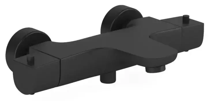 Смеситель для ванны «Paini» Nove 09YO111TH с термостатом чёрный