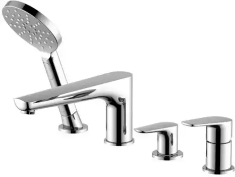 Смеситель на борт ванны «Акватек» Бетта AQ1148CR хром