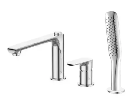 Смеситель на борт ванны «Belbagno» Ancona ANCONA-BVD3-CRM хром