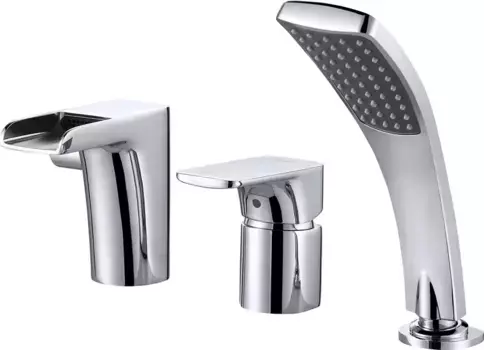 Смеситель на борт ванны «D&K» Berlin Freie DA1434201 хром