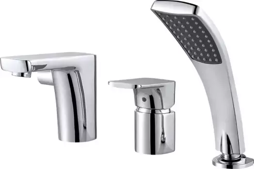 Смеситель на борт ванны «D&K» Berlin Freie DA1434901 хром